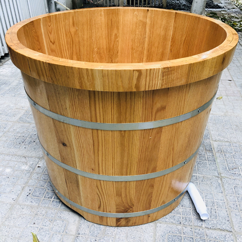 Bồn tắm gỗ mít cao cấp mẫu mới | Thùng Gỗ Vip Chí Mạnh