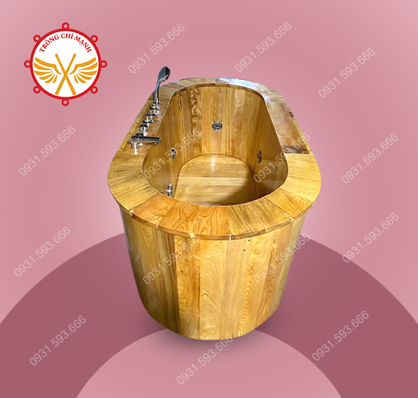 Bồn tắm gỗ sục khí massage cao cấp | Trống Chí Mạnh