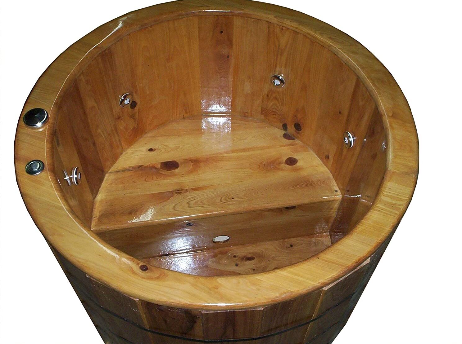 cấu tạo bồn tắm gỗ sục khí