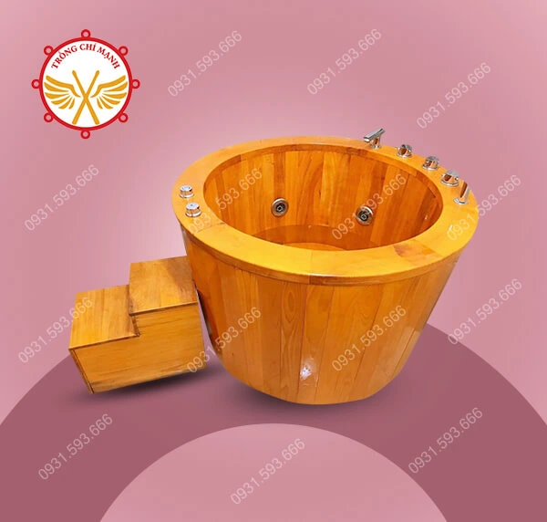 Bồn tắm gỗ sục khí massage
