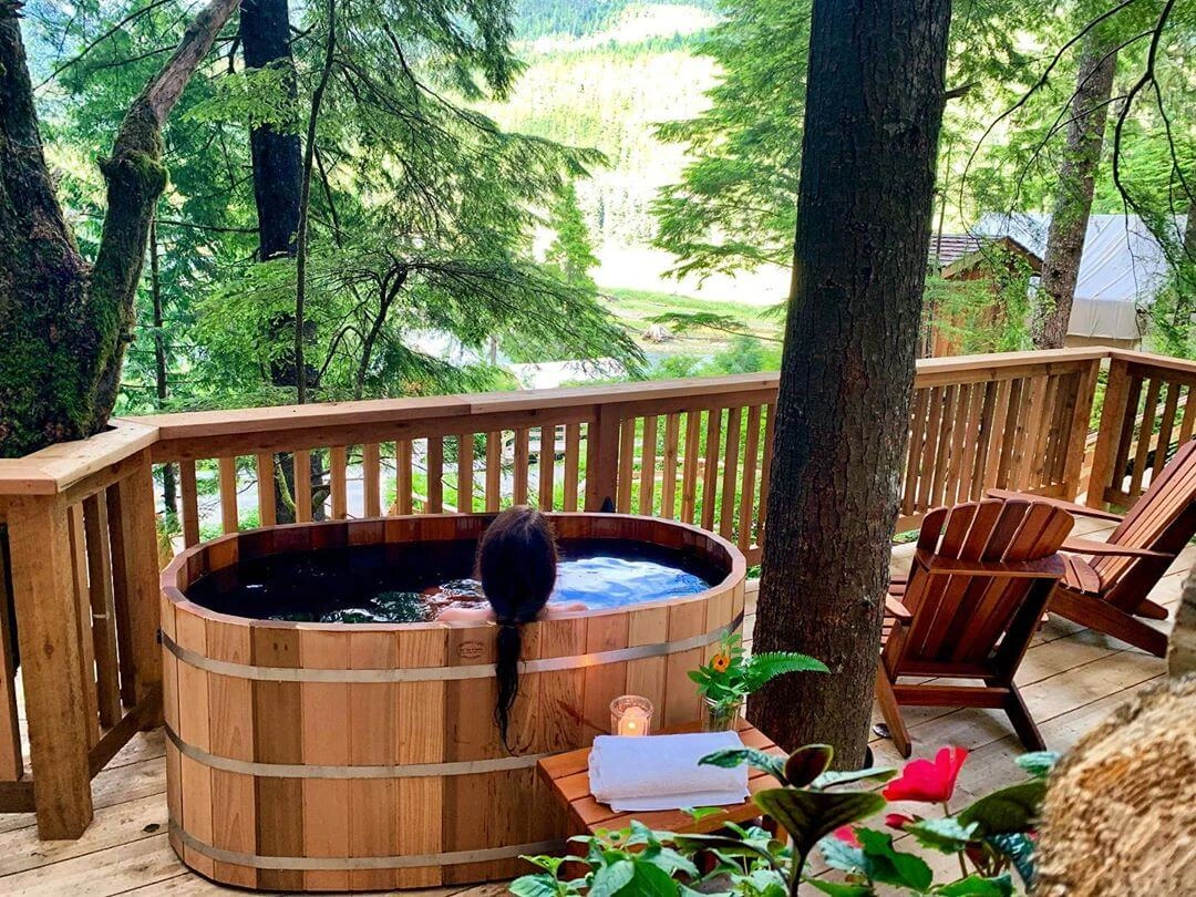bồn tắm gỗ dành cho resort 